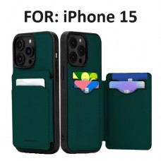 Goospery Balance Fit Diary Case for  iPhone 15 [Green]