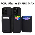 Goospery Balance Fit Diary Case for  iPhone 15 Pro Max [Black]