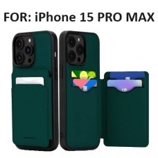 Goospery Balance Fit Diary Case for  iPhone 15 Pro Max [Green]