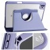 360 Rotate Cover Case with Clear Back and Pencil Holder For iPad 10.9"  [Black]