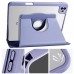 360 Rotate Cover Case with Clear Back and Pencil Holder For iPad 10.9" [Grey]