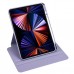 360 Rotate Cover Case with Clear Back and Pencil Holder For iPad 10.2"/10.5" [Light Blue]