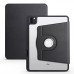 360 Rotate Cover Case with Clear Back and Pencil Holder For iPad 10.2"/10.5" [Grey]