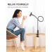 Phone and Tablet Holder for Desk & Bed, Andobil Gooseneck Mount ,Flexible & Sturdy, Extra Long Arm Cell Phone Clip Clamp Mount 