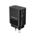 Simplecom CU265 Dual Port PD 65W GaN Fast Wall Charger USB-C + USB-A for Phone Laptop