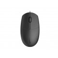 RAPOO N100 Wired USB Optical 1600DPI Mouse Black