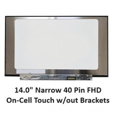 14.0" 1920x1080 40 Pin [Narrow video connector 20mm] FHD On-Cell Touch Laptop Screen without Brackets N140HCN-EA1 N140HCR-GL2 HP 14a-ca0003tu