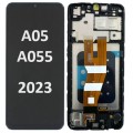 Samsung SM-A055 (A05 2023) LCD touch screen (Original Service Pack) with frame [Black] GH81-24189A S-006