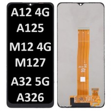 Samsung SM-A125/M127/A326 (A12/M12 4G //A32 5G 2020) TIANMA LCD touch screen (Original Service Pack) NF Black S-717