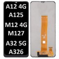 Samsung SM-A125/M127/A326 (A12/M12 4G //A32 5G 2020) TIANMA LCD touch screen (Original Service Pack) NF Black S-717