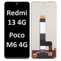 Xiaomi Redmi 13 4G // Poco M6 4G (2024) (NF) LCD touch screen (Original Service Pack) [Black] X-503