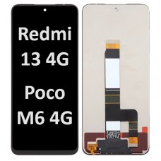 Xiaomi Redmi 13 4G // Poco M6 4G (2024) (NF) LCD touch screen (Original Service Pack) [Black] X-503