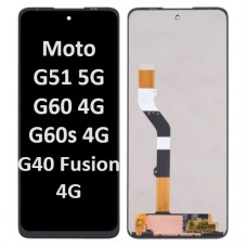 Motorola Moto G51 5G // G60 / G60s / G40 Fusion 4G (2021) (NF) LCD touch screen (Original Service Pack) [Black] MT-078