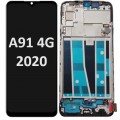 OPPO A91 4G (2020) LCD touch screen with frame (Original Service Pack) [Black] 4903328