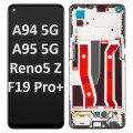 OPPO A94 5G / A95 5G / Reno5 Z / F19 Pro+ 5G (2021) LCD touch screen with frame (Original Service Pack) [Black] 4908719/4907425