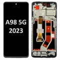 OPPO A98 5G (2023) LCD touch screen with frame (Original Service Pack) [Black] 621029000029