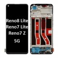 OPPO Reno8 Lite / Reno7 Lite / Reno7 Z 5G (2022) LCD touch screen with frame (Original Service Pack) [Black] 4130035