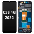 Realme C33 4G (2022) LCD touch screen with frame (Original Service Pack) [Black] 4130336