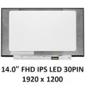 14.0" FHD IPS LED LCD Laptop Screen Display Pane 1920x1200 30PIN without Brackets