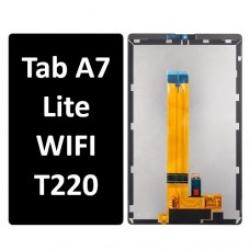 Samsung T220 (TAB A7 Lite WIFI 2021) LCD touch screen (Original Service Pack) NF Black S-057