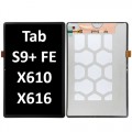 Samsung X610/X616 (TAB S9+ FE WIFI/5G 2023) LCD touch screen (Original Service Pack) NF Black S-064