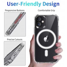 Clear Shockproof Case-MagSafe Back Cover For Apple iPhone 16 6.1"