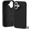 Goospery Mercury Silicone Case for iPhone 16 [Black]