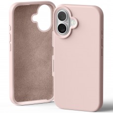 Goospery Mercury Silicone Case for iPhone 16 [Pink Sand]