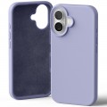 Goospery Mercury Silicone Case for iPhone 16 [Lavender Grey]