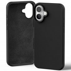 Goospery Mercury Silicone Case for iPhone 16 Plus [Black]