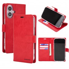 Mercury Goospery BLUEMOON DIARY Case for iPhone 16 [Red]