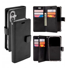 Mercury Goospery Mansoor Diary Case for iPhone 16 [Black]