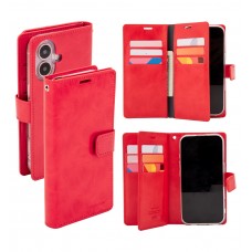 Mercury Goospery Mansoor Diary Case for iPhone 16 [Red]