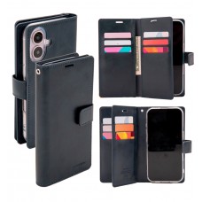 Mercury Goospery Mansoor Diary Case for iPhone 16 [Navy]
