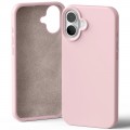 Goospery Mercury Silicone Case for iPhone 16 Plus [Pink Sand]