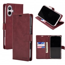 Mercury Goospery BLUEMOON DIARY Case for iPhone 16 Plus [Wine]