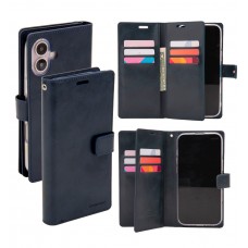 Mercury Goospery Mansoor Diary Case for iPhone 16 Plus [Navy]