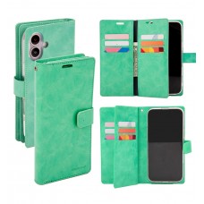 Mercury Goospery Mansoor Diary Case for iPhone 16 Plus [Mint]