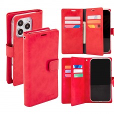 Mercury Goospery Mansoor Diary Case for iPhone 16 Pro [Red]