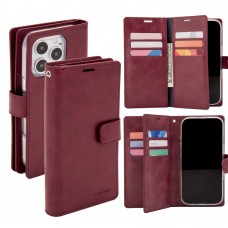 Mercury Goospery Mansoor Diary Case for iPhone 16 Pro [Wine]