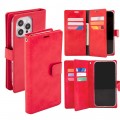 Mercury Goospery Mansoor Diary Case for iPhone 16 Pro Max [Red]