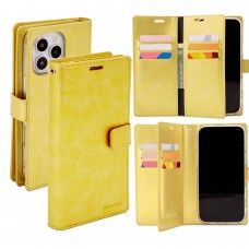 Mercury Goospery Mansoor Diary Case for iPhone 16 Pro Max [Gold]