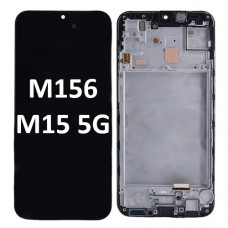 Samsung Galaxy SM-M156 M15 5G 2024 With Frame LCD Touch Screen (Original Service Pack) [Black] GH82-34683A/34684A