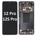 Xiaomi 12 Pro / 12S Pro (2022) BLACK / DARK TARNISH LCD touch screen with frame (Original Service Pack) [Black] 56000300L200/56000800L200