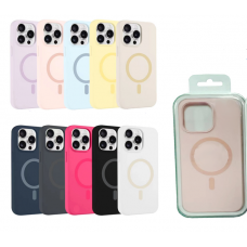 Luxury Silicone Cover -MagSafe Back Case For iPhone 16 Plus 6.7" [Hot Pink]