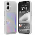 Mercury Goospery Rail 2 Card Jelly Case For iPhone 16 [Matte Clear]