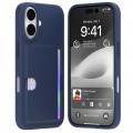 Mercury Goospery Rail 2 Card Jelly Case For iPhone 16 [Navy]