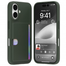 Mercury Goospery Rail 2 Card Jelly Case For iPhone 16 [Green]