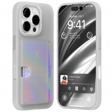 Mercury Goospery Rail 2 Card Jelly Case For iPhone 16 Pro [Matte Clear]