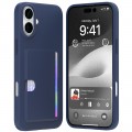 Mercury Goospery Rail 2 Card Jelly Case For iPhone 16 Plus [Navy]